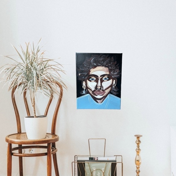 Original  “Abstract Boy” Acrylic Painting on Canvas - Picture 5 of 5